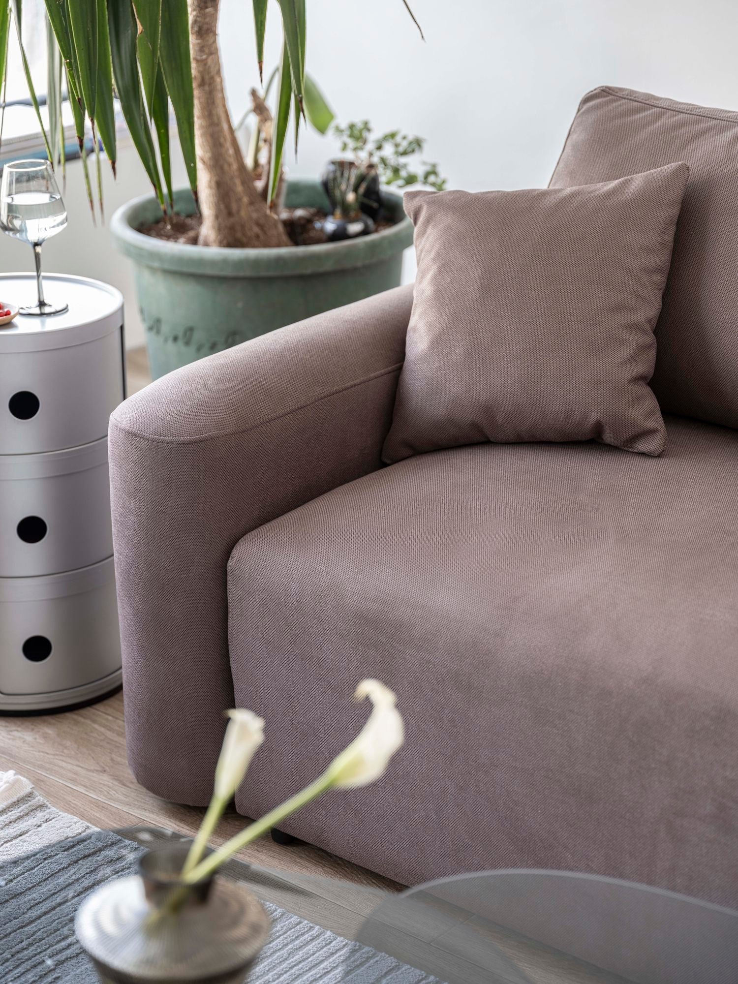 Ashfall Grey Pillow Cover