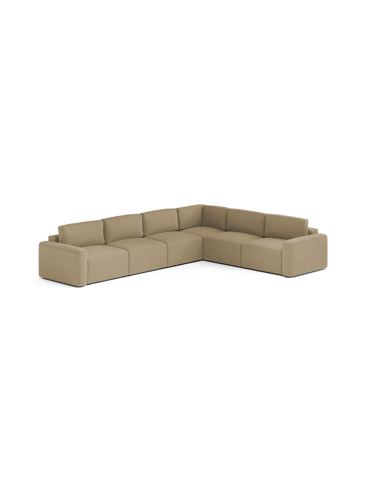 Loop Sectional Sofa Bed 4 Seater  with Pouf