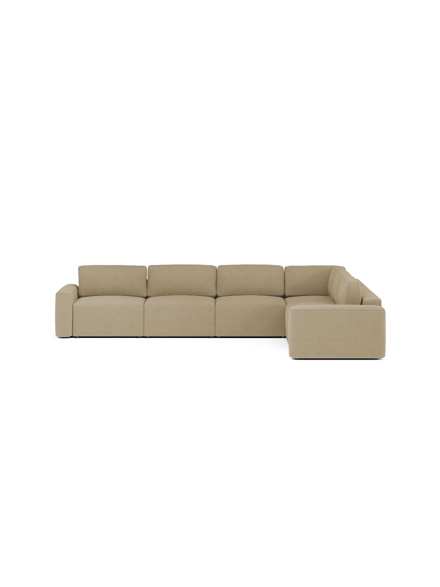 Loop Sectional Sofa Bed 4 Seater  with Pouf