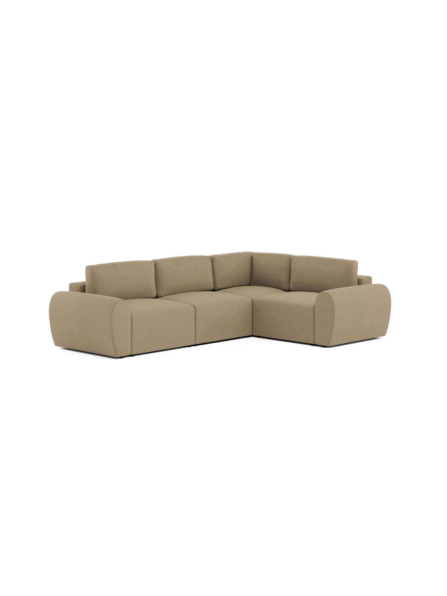 Nest Sectional Sofa 3 Seater with Pouf