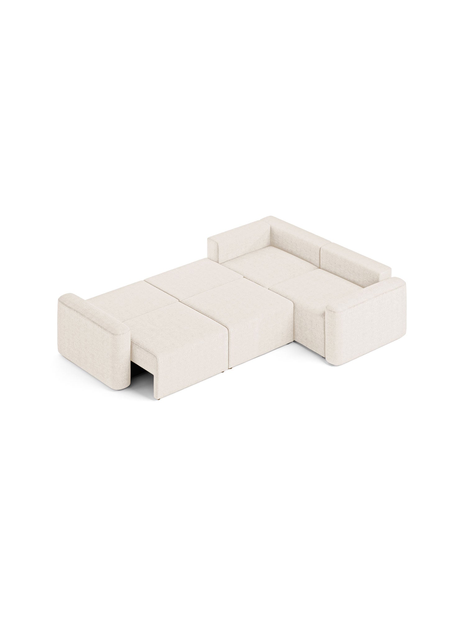 Loop Sectional Sofa Bed 3 Seater